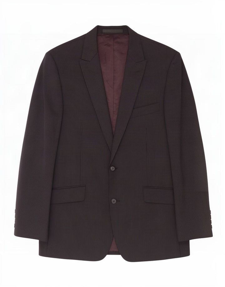 Marks & Spencer Herre 2-knaps blazerjakke UK 38 Medium Black Pinstripe