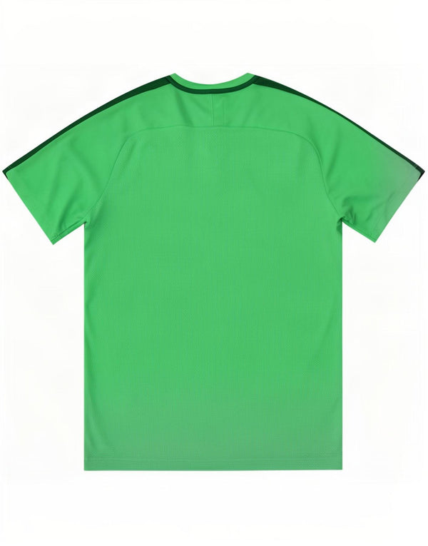 Nike Herre Dri Fit grafisk T-shirt Top Medium Grøn Colourblock Polyester