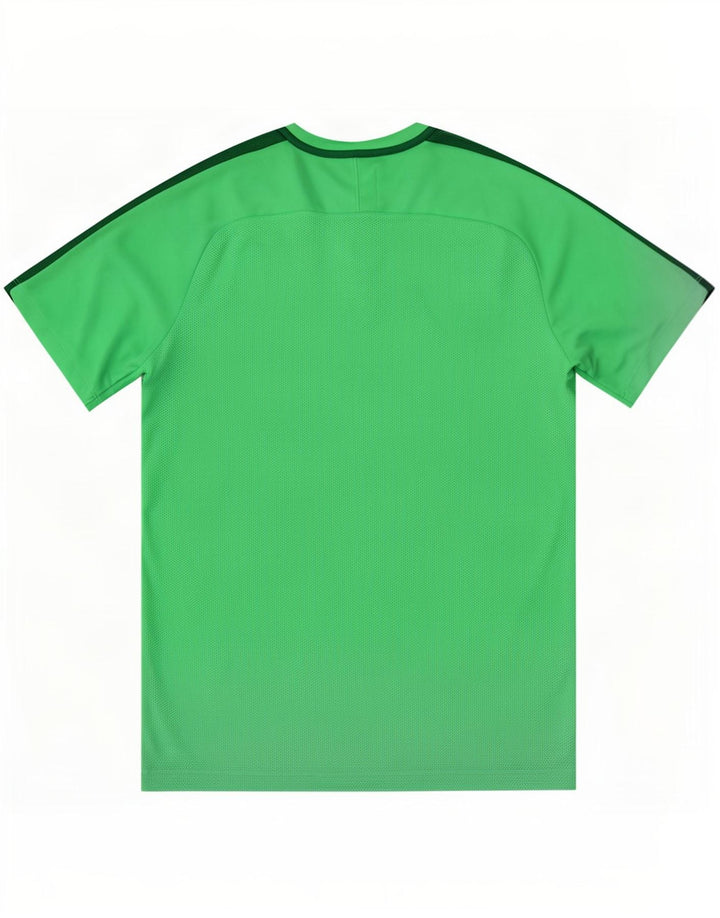 Nike Herre Dri Fit grafisk T-shirt Top Medium Grøn Colourblock Polyester