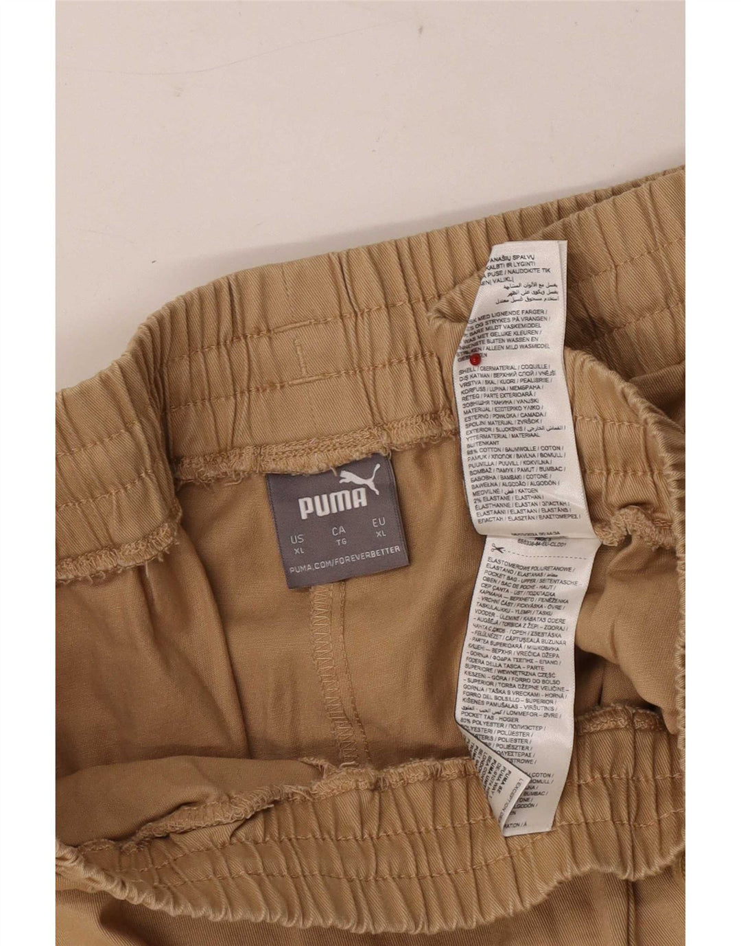 Puma Herre Regular Bukser XL W38 L28 Khaki Bomuld