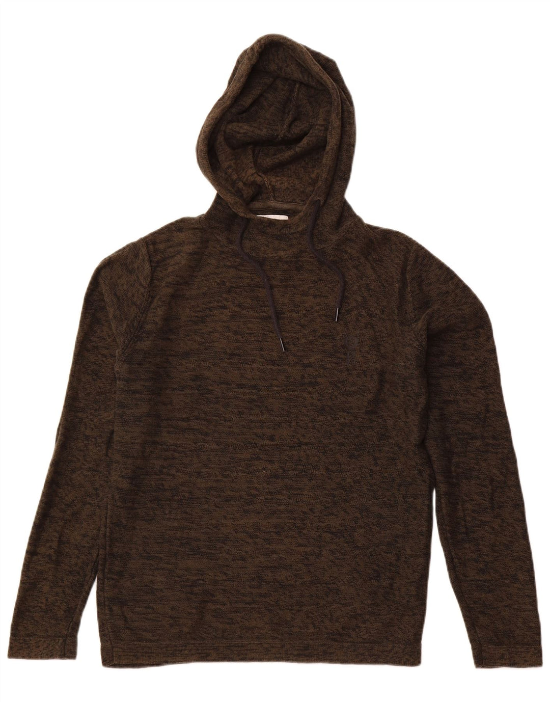 JACK & JONES Herre hættetrøje Jumper Medium Khaki Flecked Bomuld