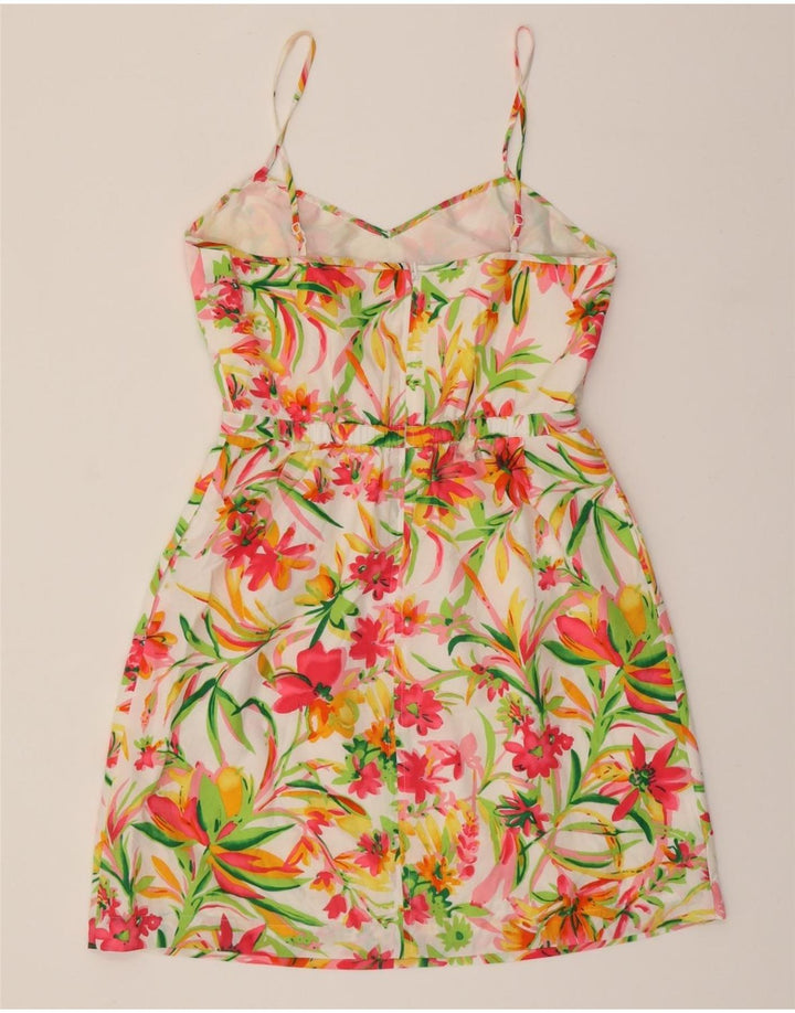 J. CREW Womens Sundress US 4 Small Multicoloured Floral Polyester Vintage J. Crew and Second-Hand J. Crew from Messina Hembry 