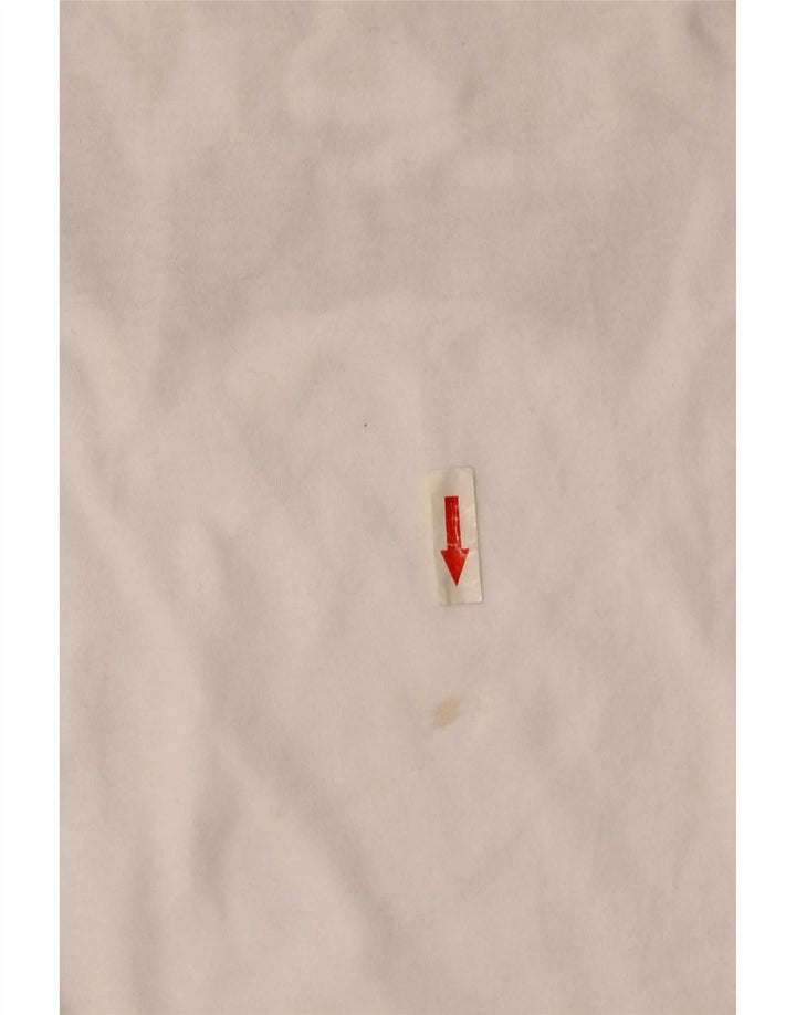 Levi's Dame Grafisk T-Shirt Top UK 10 Small White