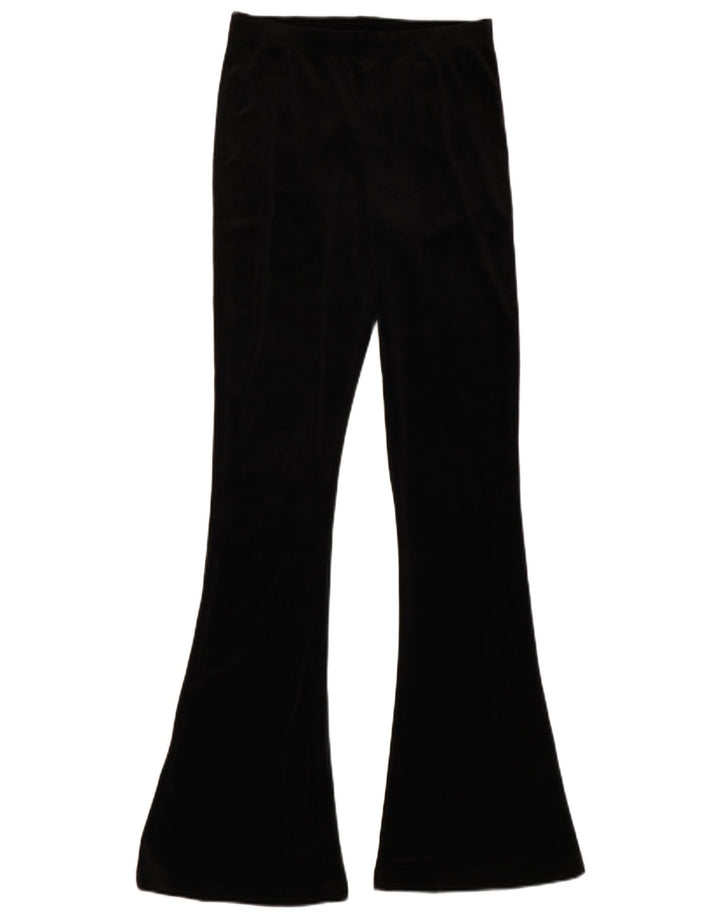 Topshop Dame Flare Bukser UK 8 Small W25 L31 Sort Polyester