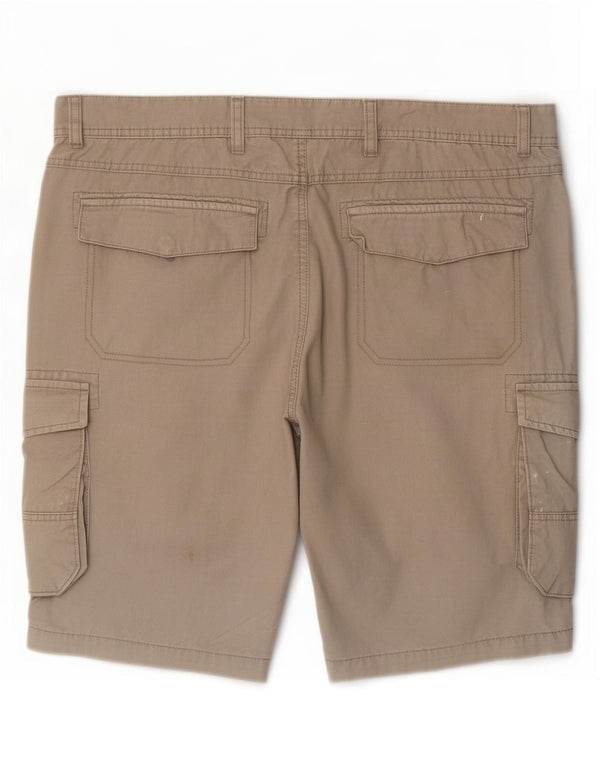Vintage Herre Cargo Shorts XL W38 Grå Bomuld