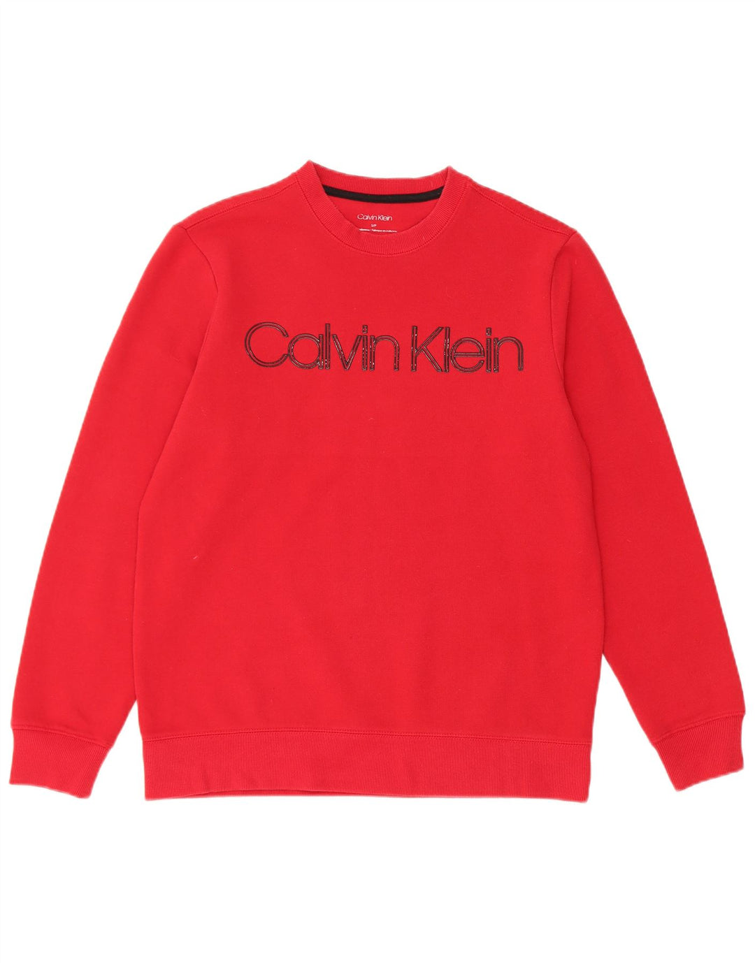 Calvin Klein Herre Grafisk Sweatshirt Jumper Lille Rød