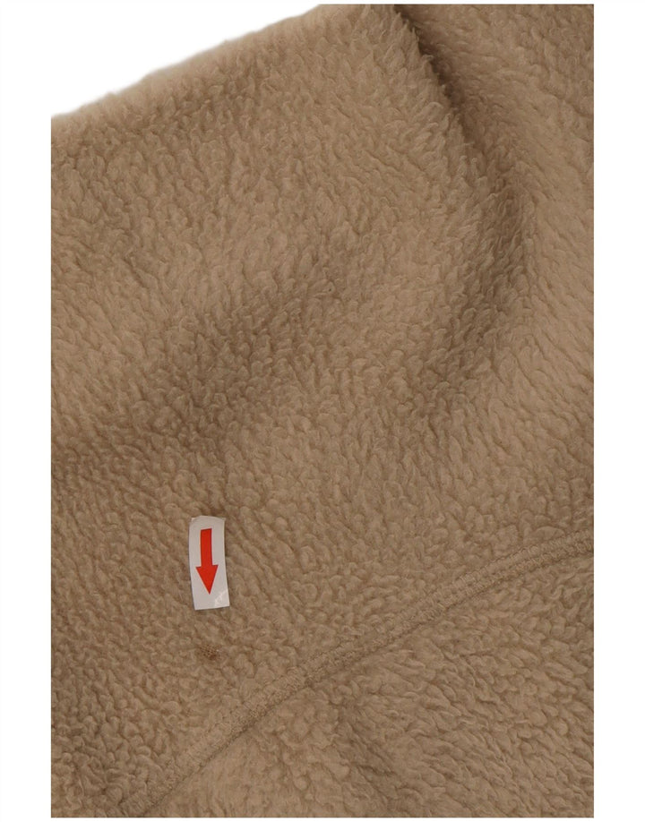 FILA Fleecejakke til mænd UK 44 2XL Beige Colourblock Polyester