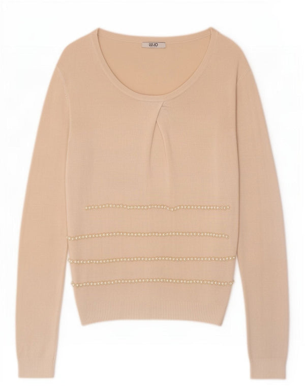 Liu Jo Dametop Langærmet UK 6 XS Beige