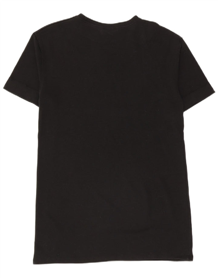 Zara Dame T-Shirt Kjole UK 14 Medium Sort