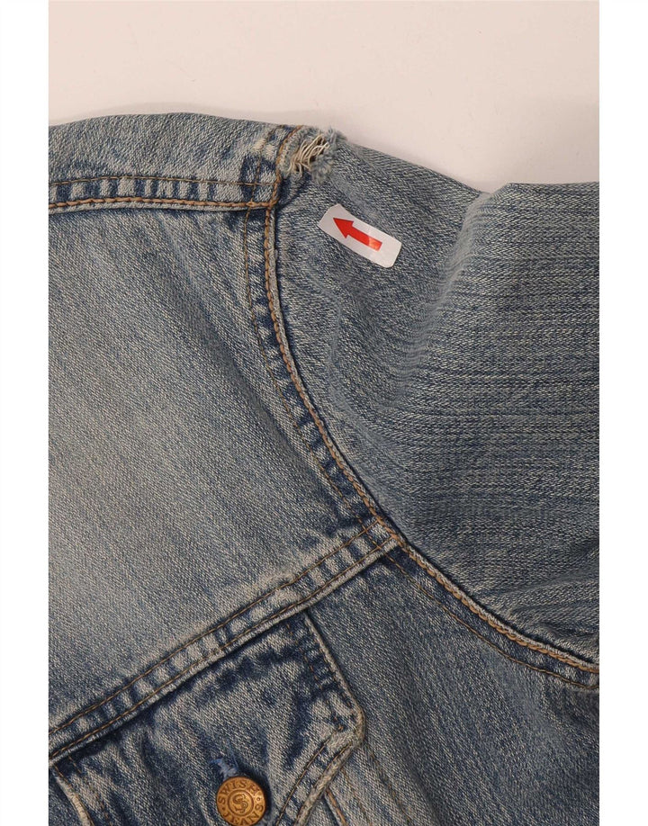 Swish Dame Crop Denim Jacket UK 14 Medium Blue