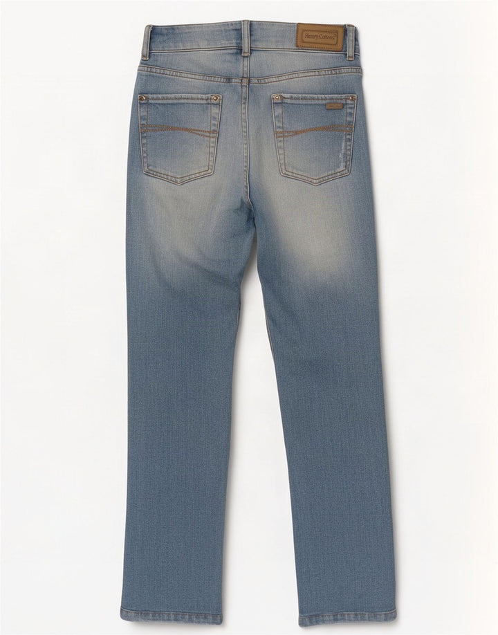 Henry Cottons Womens Cropped Jeans W27 L26 Blue Cotton