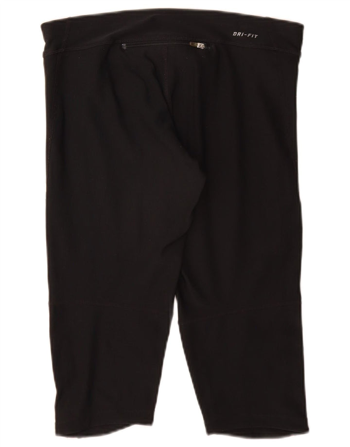 Nike Dame Dri Fit Capri Leggings UK 10 Small Black