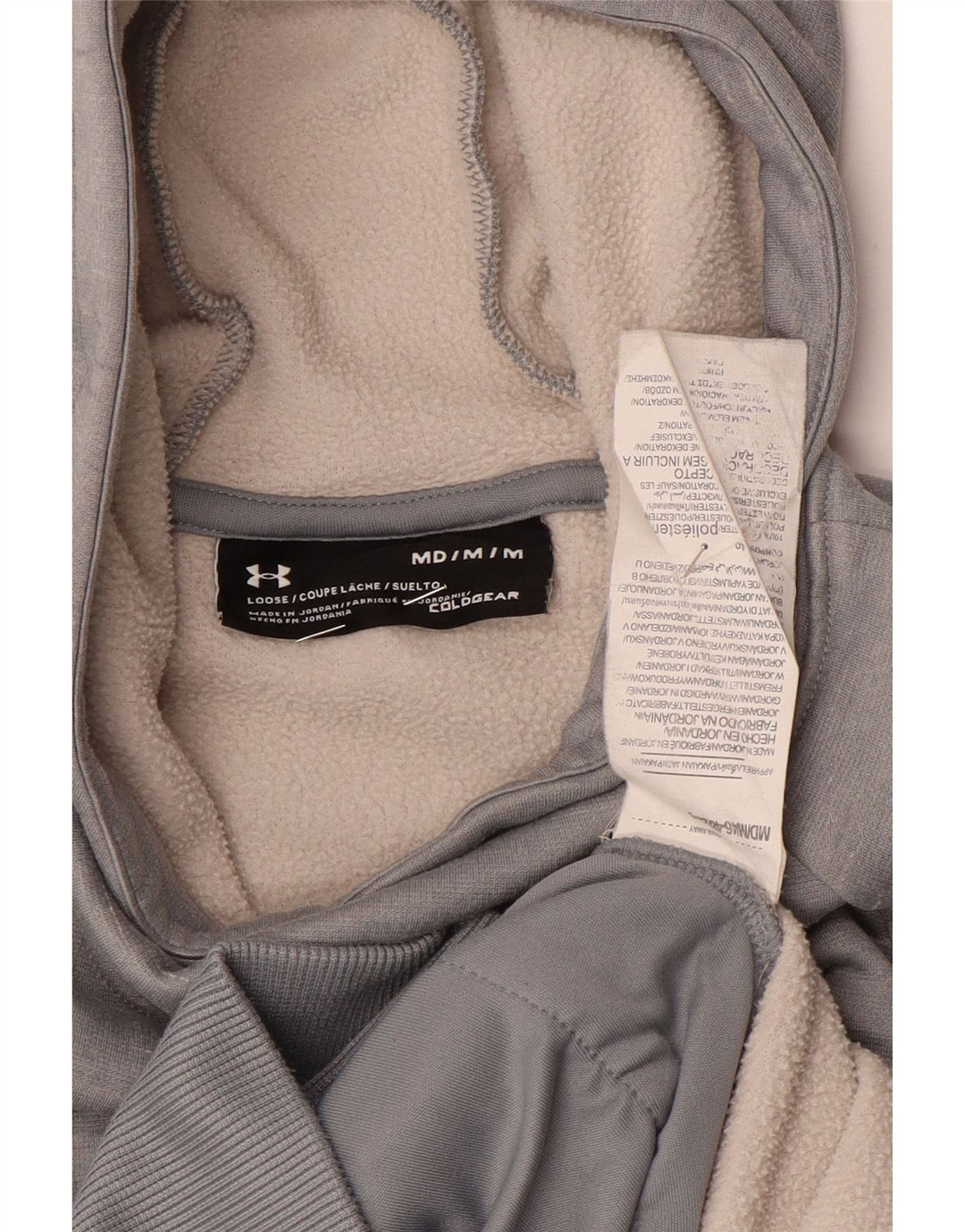 Under Armour Grafisk hættetrøje til kvinder UK 14 Medium Grey Polyester