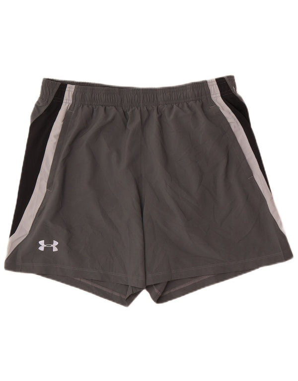 Under Armour Herre Heat Gear Sportsshorts Large Grå Colourblock