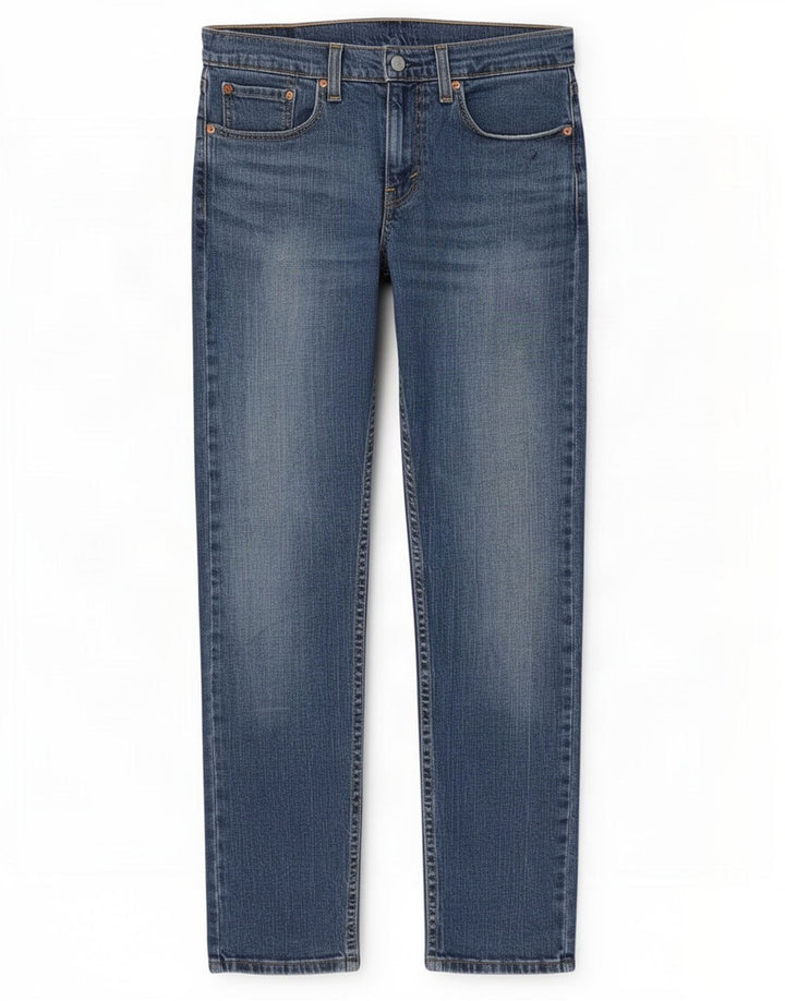 Levi's Herre 502 tilspidsede jeans W31 L32 blå bomuld