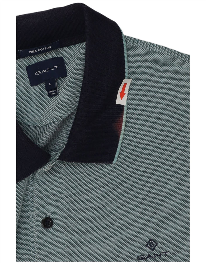 Gant Rugby Polo Shirt til mænd Stor blå bomuld