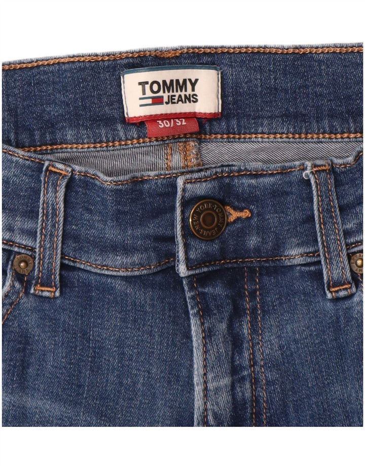 Tommy Hilfiger Herre Slim Jeans W30 L32 Blå Bomuld