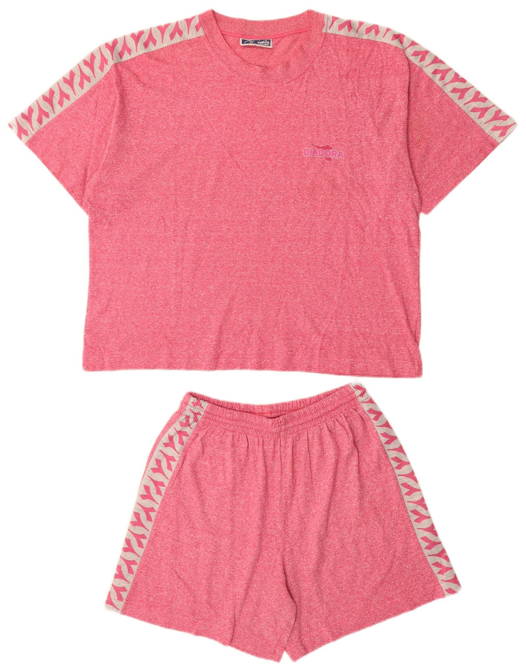 DIADORA Kvinder Oversized grafisk 2-delt sæt UK 10 Lille rødt bomuld