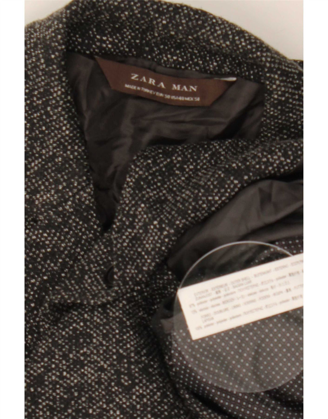Zara Herre 2-knaps blazerjakke EU 50 Mellemgrå polyester