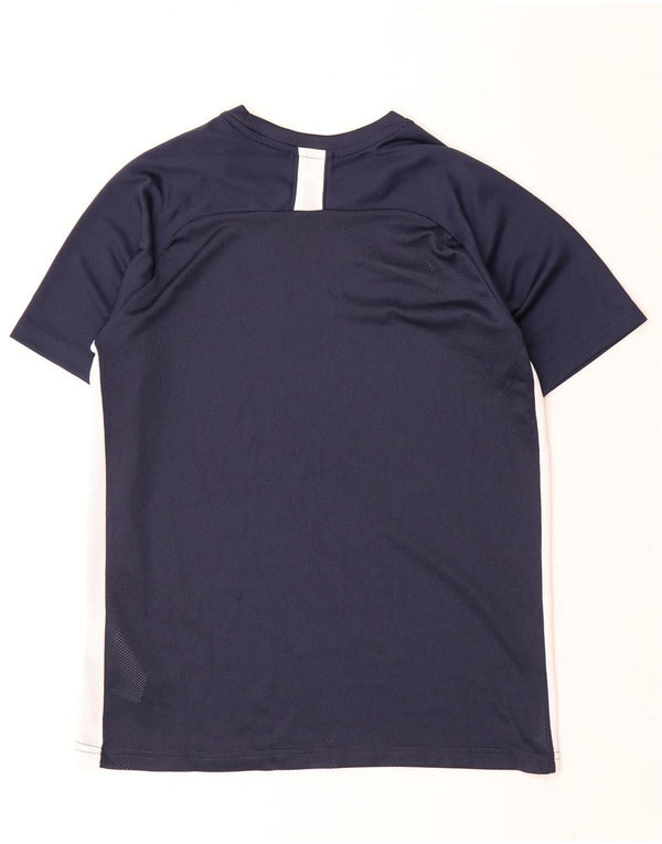 Nike drenge Dri Fit T-shirt top 13-14 år XL marineblå farveblok