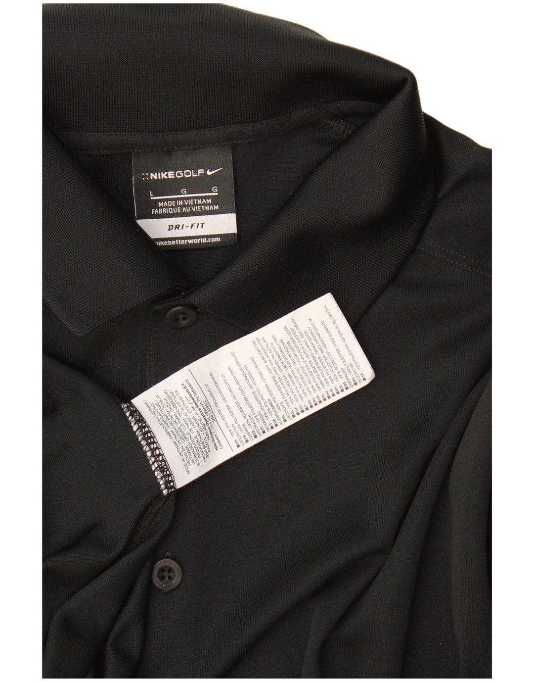 Nike Herre Dri Fit Polo Shirt Stor sort polyester