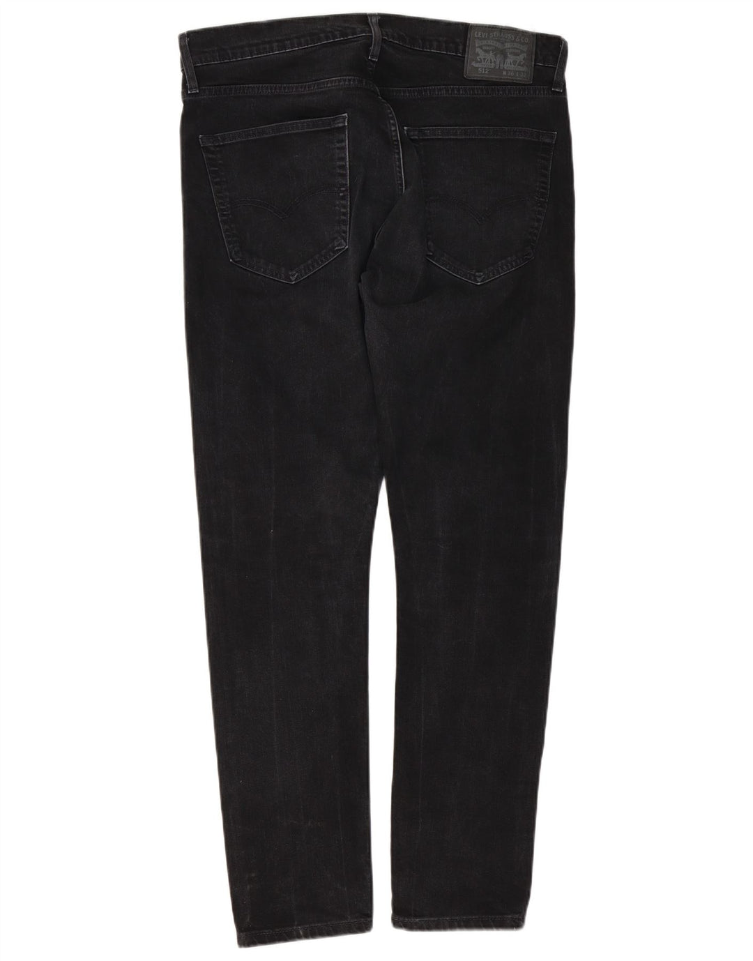 Levi's Herre Slim Tapered Jeans W36 L32 Sort Bomuld