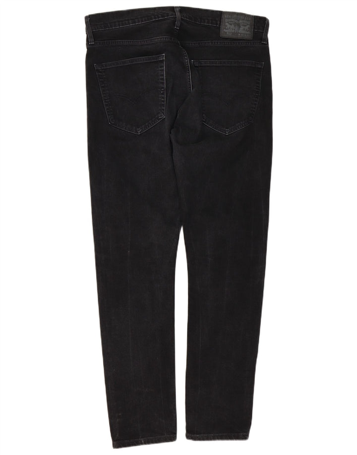 Levi's Herre Slim Tapered Jeans W36 L32 Sort Bomuld