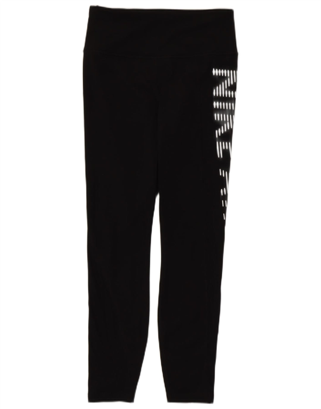 Nike Dame Dri Fit Grafiske Leggings UK 8 Lille Sort