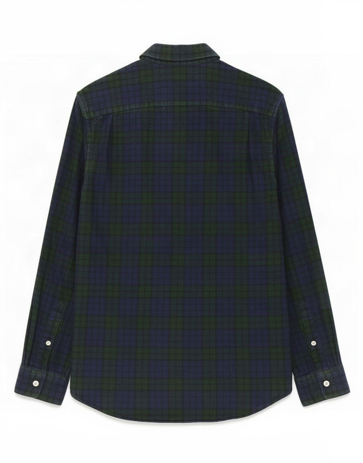 Jack Wills Herre flannelskjorte lille marineblå bomuld
