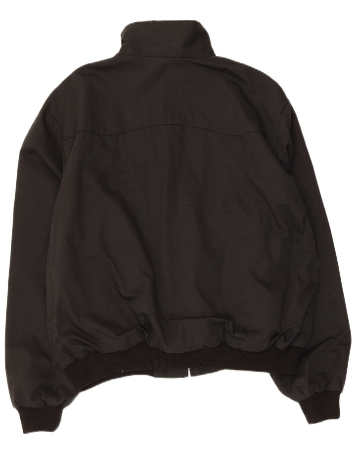 Vintage Bomberjakke til mænd UK 44 2XL Sort Polyester