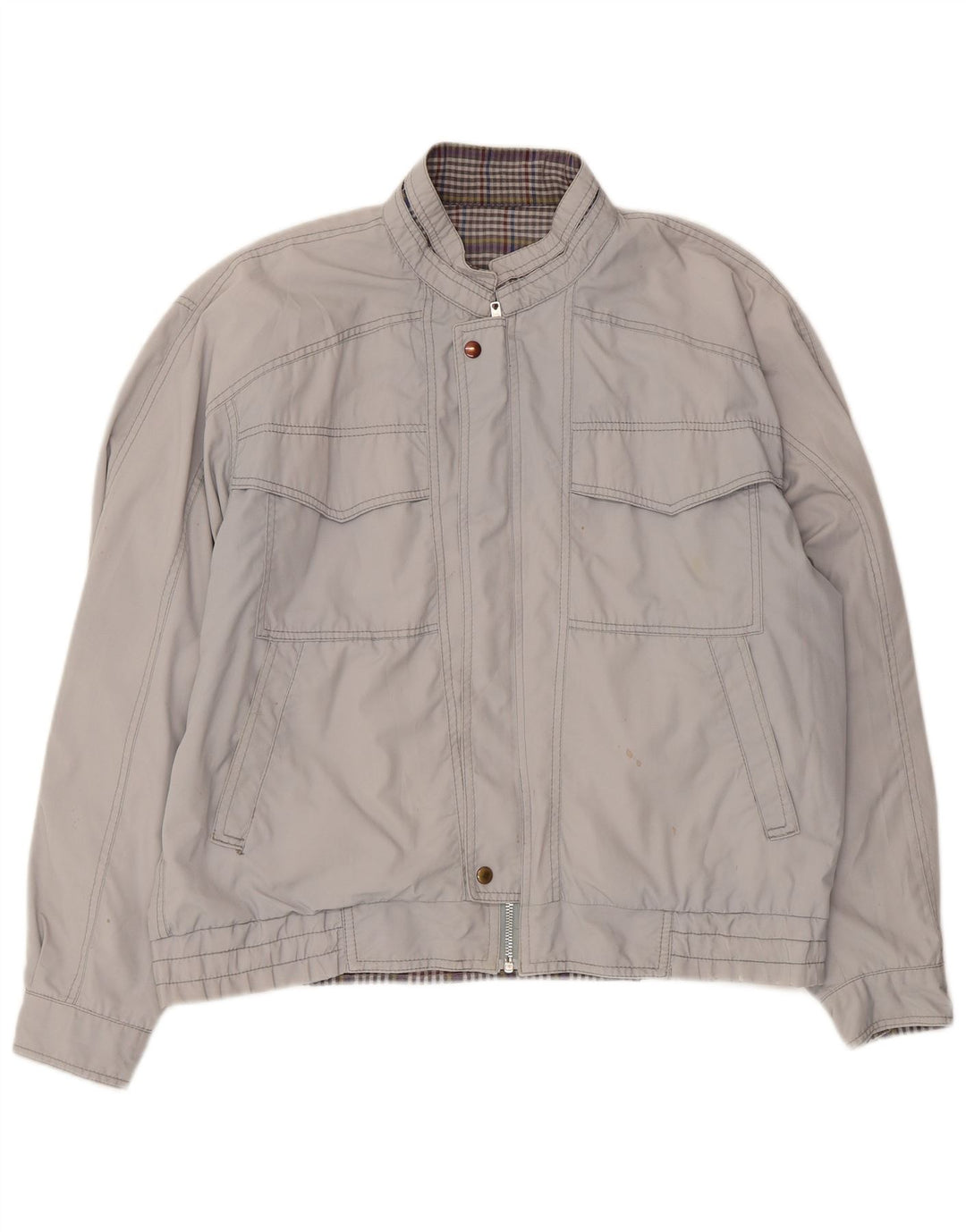 Vintage Bomberjakke til mænd UK 40 Large Grå