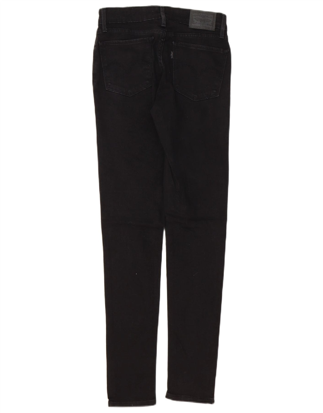 LEVI'S Womens 711 Skinny Jeans W25 L32 Black Cotton