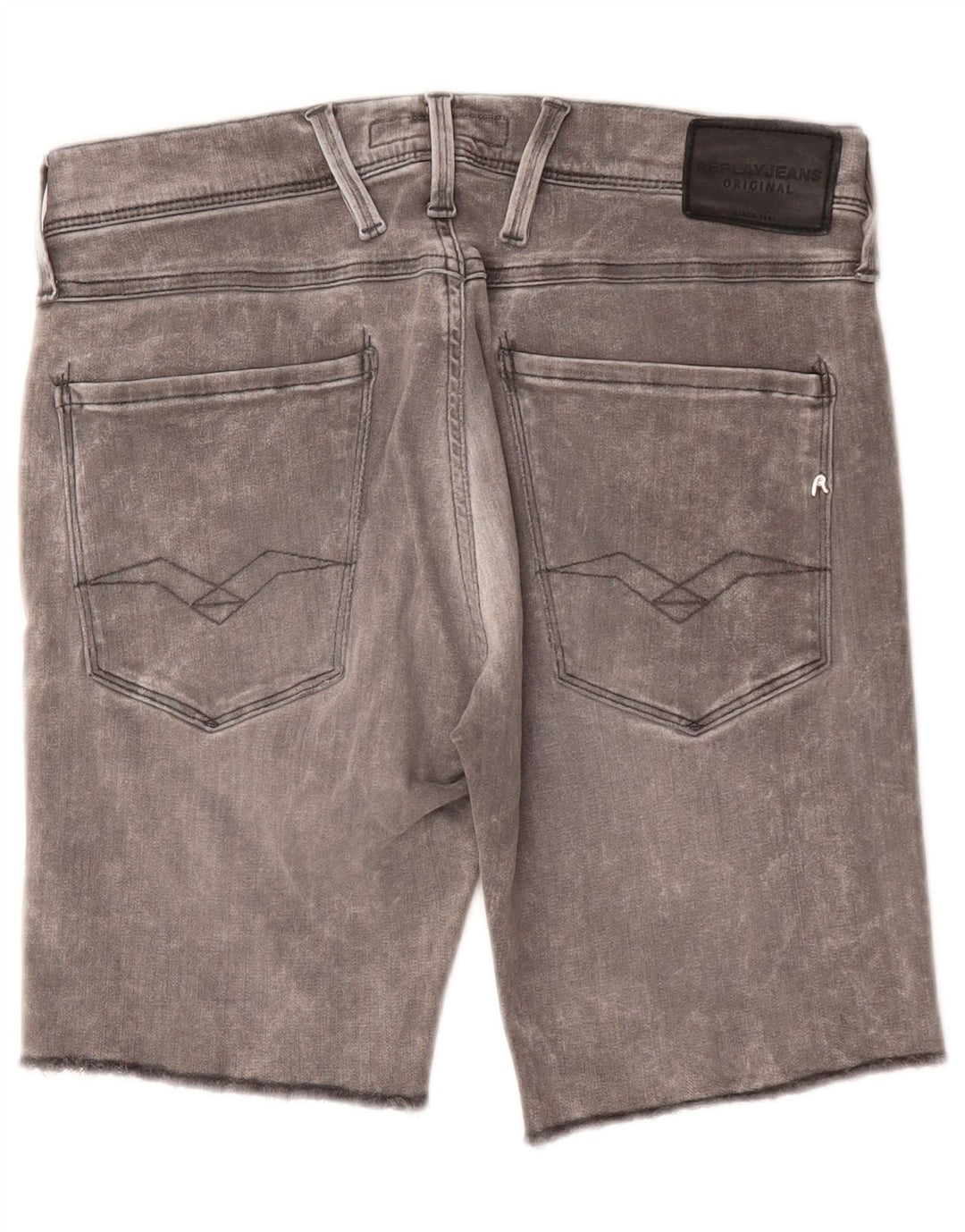 REPLAY Herre Anbass Denim Shorts W29 Medium Grey Bomuld