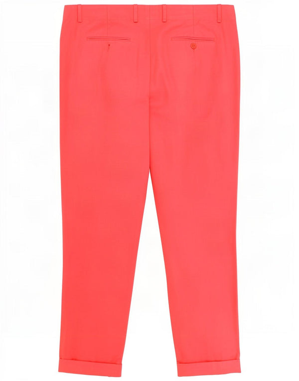 Massimo Dutti Dame Slim Chino Bukser EU 44 XL W34 L28 Pink Bomuld