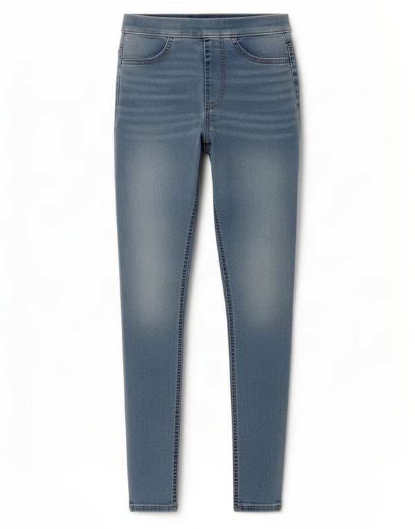 Marks & Spencer Dame Jegging Jeans UK 8 Small W26 L28 Blue Cotton