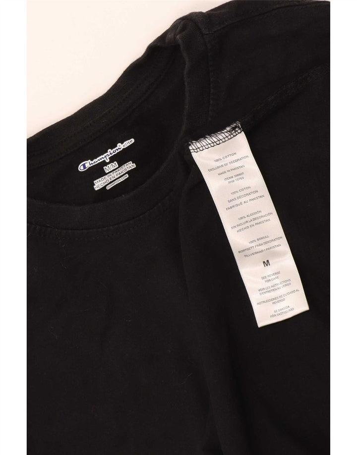 Champion Dame Top Langærmet UK 14 Medium Sort Bomuld