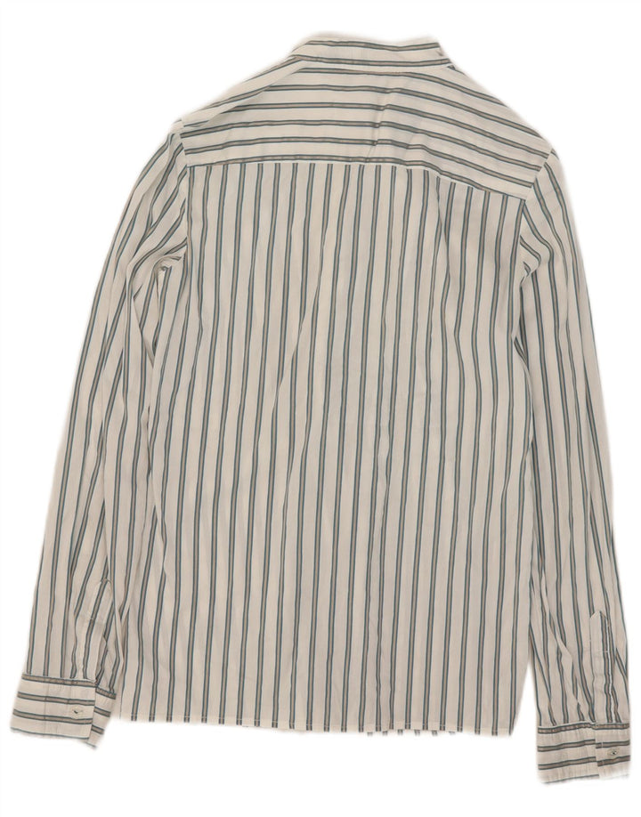 Zara Dame Pullover Shirt UK 10 Small White Stribet
