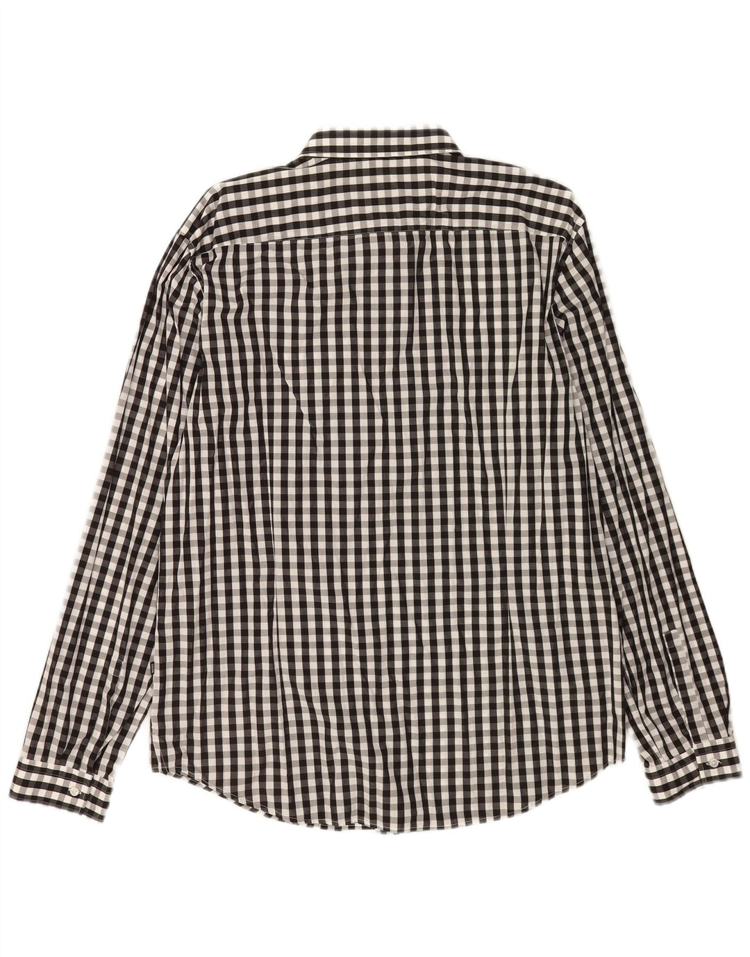 Hugo Boss Herre Slim Fit skjorte XL Sort Gingham Bomuld