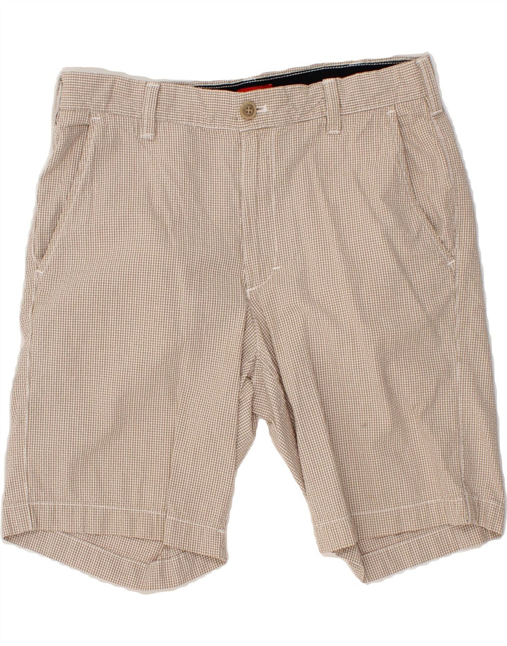 IZOD Mens Chino Trousers W32 Medium Beige Gingham Cotton Vintage Izod and Second-Hand Izod from Messina Hembry 