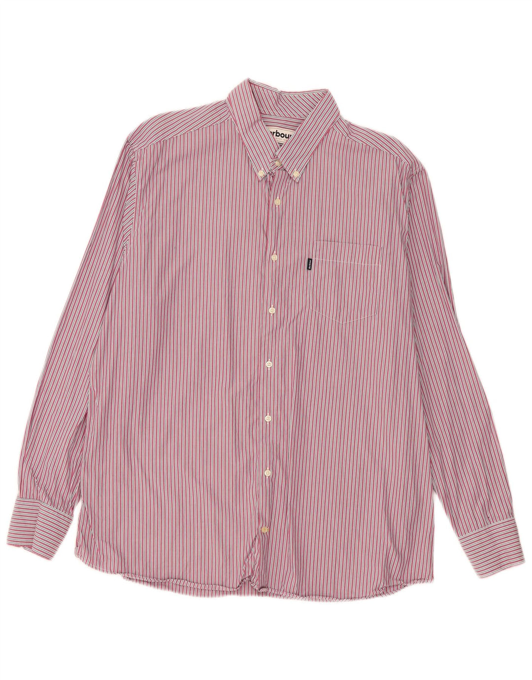 Barbour herre skræddersyet pasform skjorte 2XL pink stribet