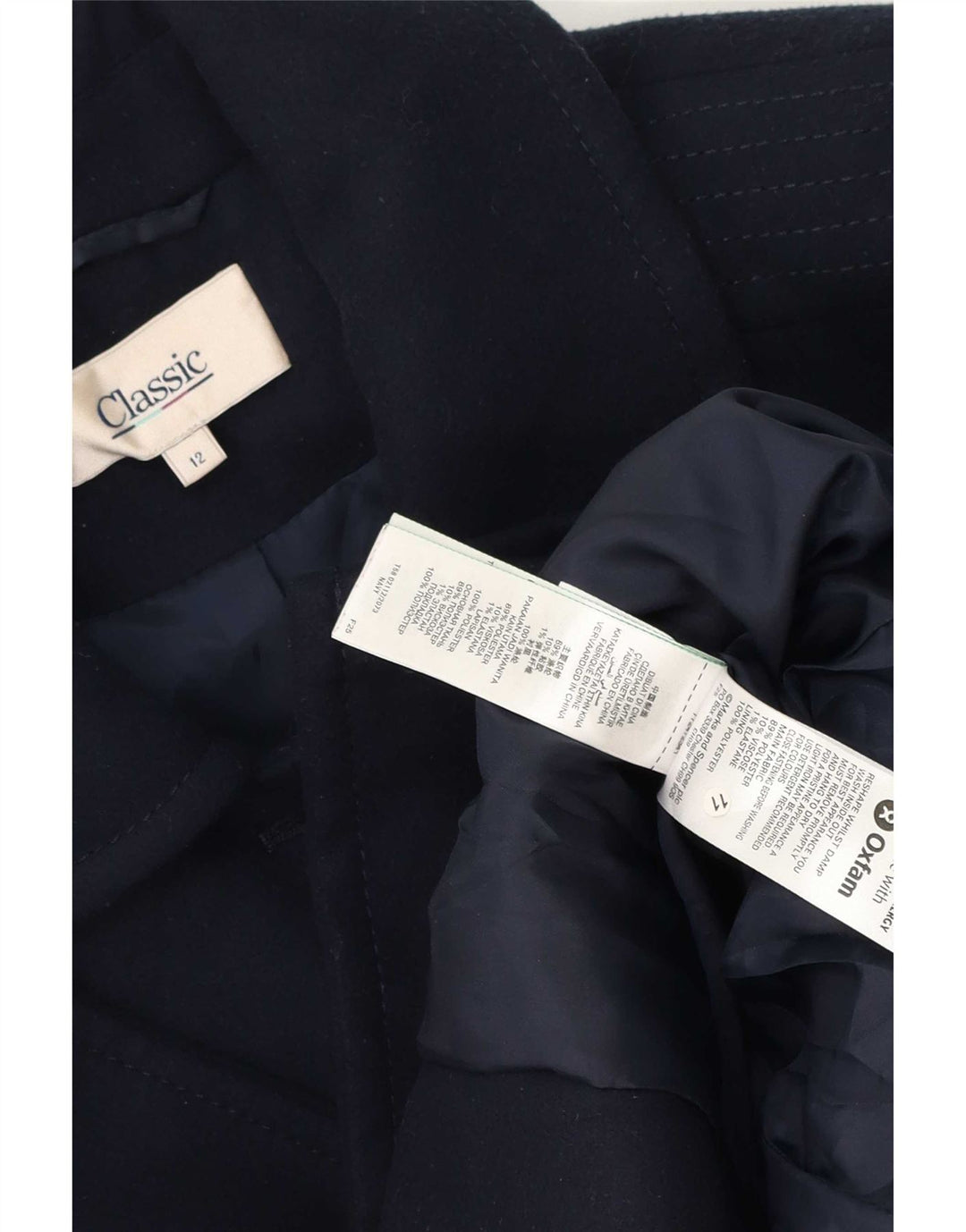 Marks & Spencer Dame 5 Button Blazer Jacket UK 12 Medium Navy Blue