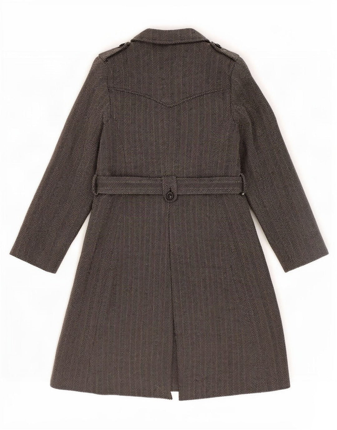 Marks & Spencer Womens Autograph Overcoat UK 8 Small Grey Sildebensuld