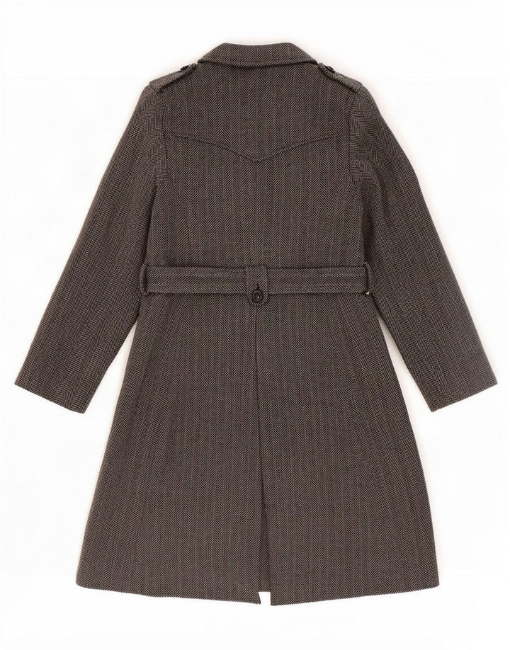 Marks & Spencer Womens Autograph Overcoat UK 8 Small Grey Sildebensuld