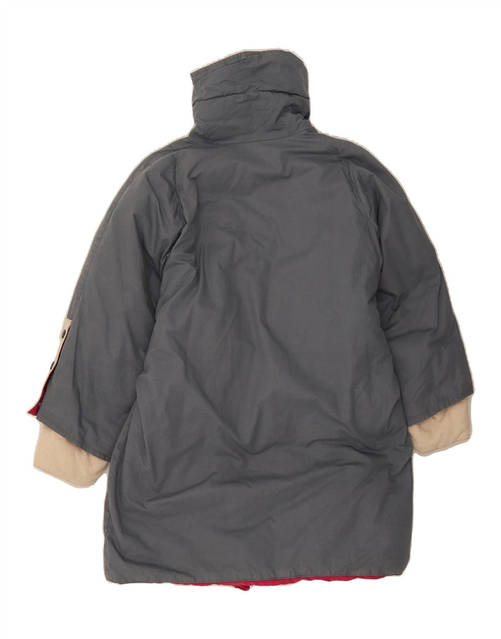 CIESSE PIUMINI Womens Padded Coat UK 16 Large Grey Colourblock Vintage Ciesse Piumini and Second-Hand Ciesse Piumini from Messina Hembry 
