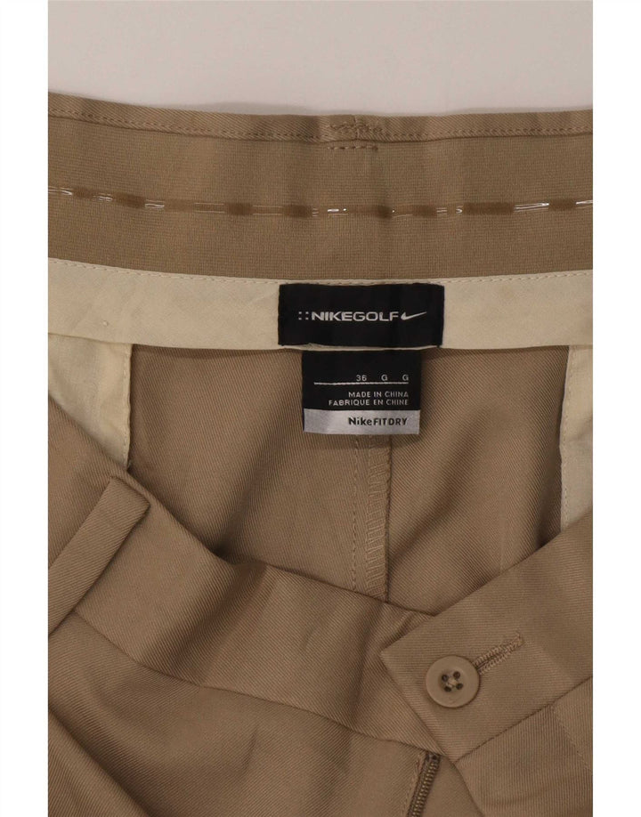 Nike Herre Fit Dry Chino Shorts W36 Large Khaki Polyester