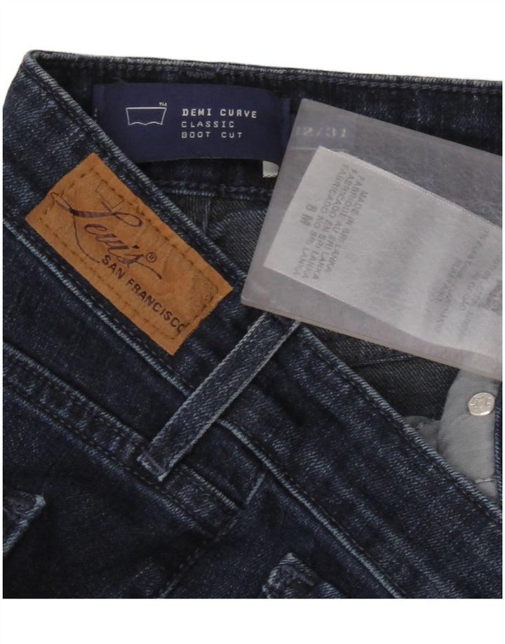 LEVI'S Dame Demi Curve Classic Fit Bootcut Jeans W31 L32 Marineblå