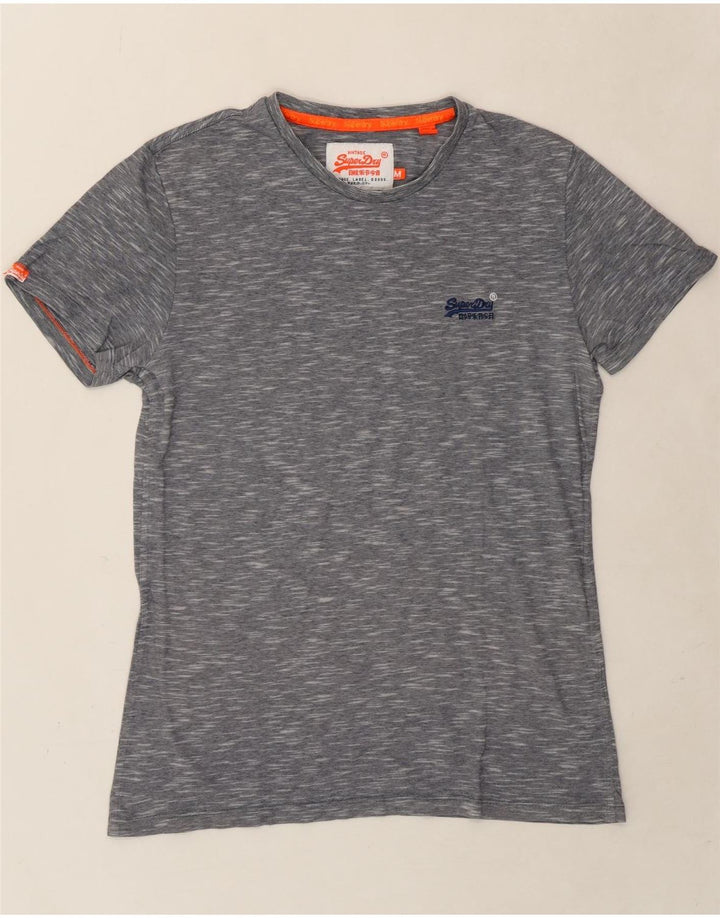 SUPERDRY Mens T-Shirt Top Medium Grey Flecked Vintage Superdry and Second-Hand Superdry from Messina Hembry 