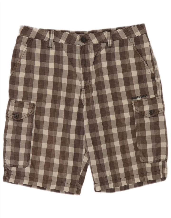 Quiksilver Herre Cargo Shorts W32 Medium brun ternet bomuld