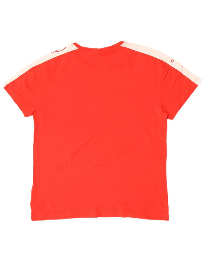 Champion Herre grafisk T-shirt Top Stor rød farveblok