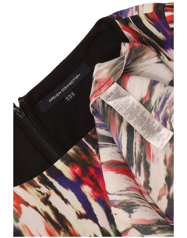 French Connection Dame A-Line Kjole UK 14 Stor flerfarvet Colourblock